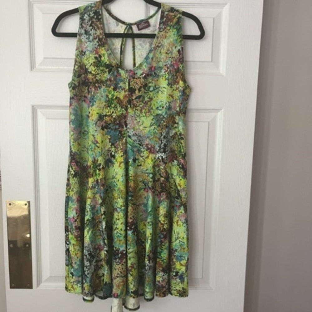 SALAAM AMELIA BRIGHT MULTICOLOR 3/4 SLEEVE TUNIC SIZE L 12-14
